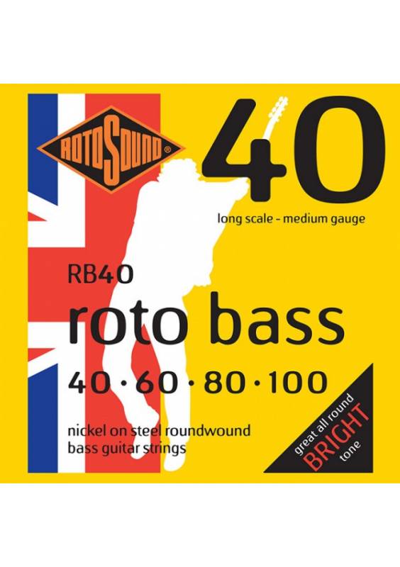 ROTOSOUND RB40 JUEGO CUERDAS BAJO 40-100