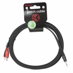 KIRLIN Cable Audio Ye-364-3M Mini Jack M - 2 Rca