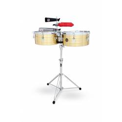 LP TIMBALES TITO PUENTE 14&quot;-15&quot; SOLID BRASS